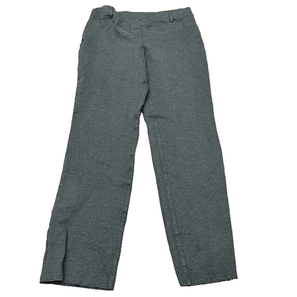 Quince Womens Ponte Pants Straight Leg Ultra Stretch Charcoal Gray Size M Tall - Picture 1 of 8